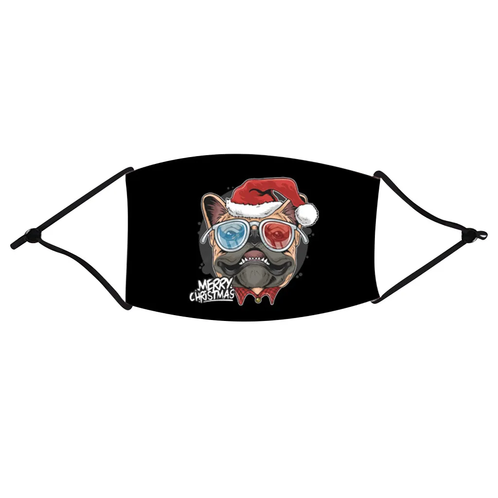 1 шт. рождественские детские наружные маски для рта защитные лица многоразовые