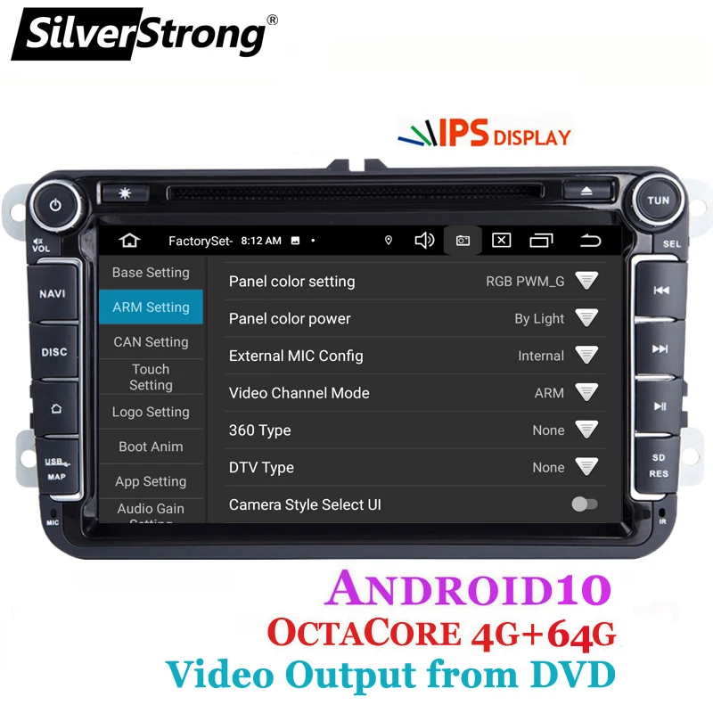 SilverStrong IPS 4G 64G Android 10 0 VW автомобильный DVD TPMS для Volkswagen PASSAT Golf MK6 Navi GPS B5 B6 B7|car dvd for vw|car