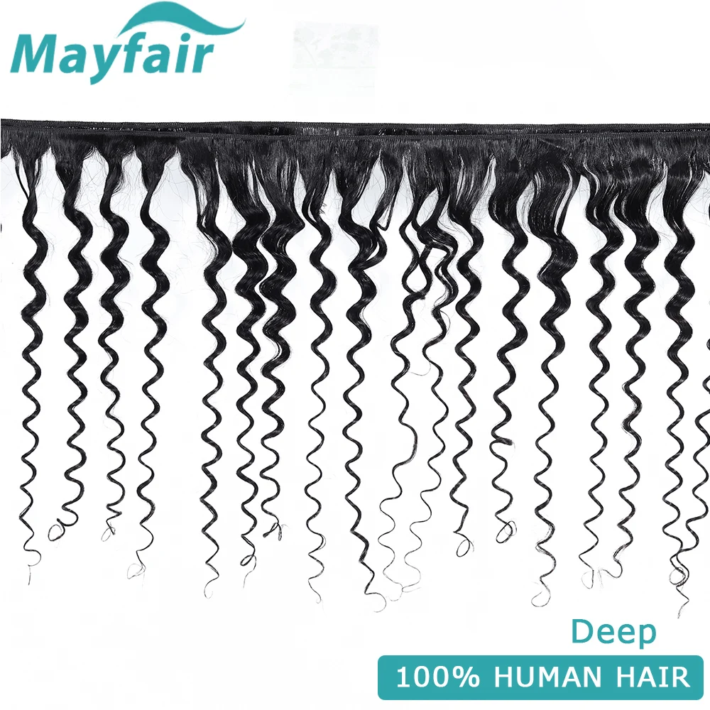 Mayfair пряди глубоких волн с застежкой бразильские волосы волнистые 4 не Реми волос