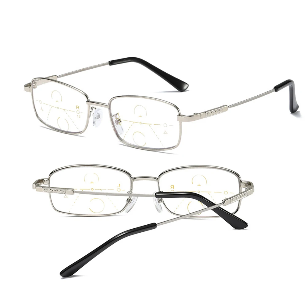 Сверхлегкий памяти полный оправы очки анти-blu прогрессивные многоцелевые для