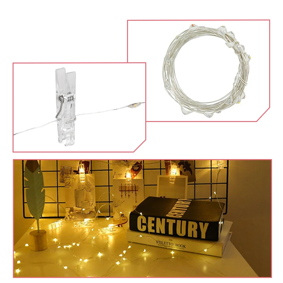 Водонепроницаемая светодиодная гирлянда Foxanon рождественсветильник шнурок с 50