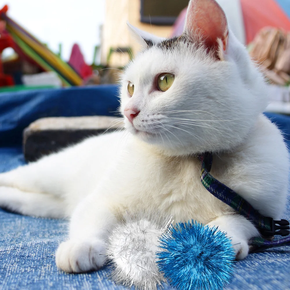 

18pcs Cat Pom Pom Balls Bite-resistant Cat Teaser Pet Supplies