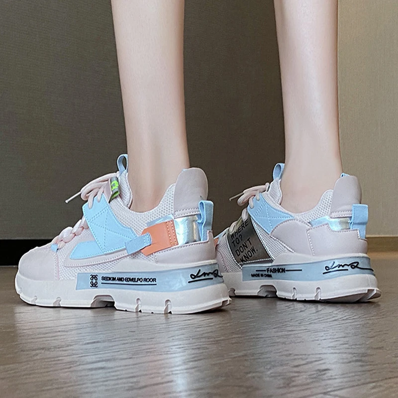 Xiaying Smile NEW Autumn basic style women Running shoes lace up sport shoes outdoor jogging walking shoes comfortable sneakers