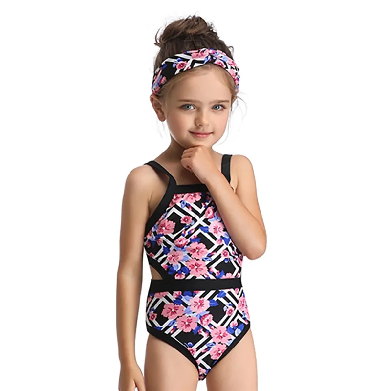 Новинка купальник для мамы и дочки бикини женщин маленьких девочек с цветочным