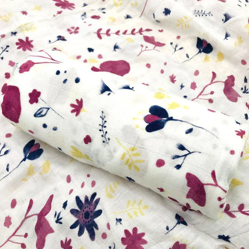 

100% bamboo fiber muslin baby blankets swaddle wrap for newborn blanket babies bath towel very soft Multi-use big diaper bedding