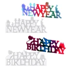 Силиконовая форма сделай сам с днем рождения и новым годом, литье смолы, 2021, с хорошими пожеланиями, новогодние буквы, силиконовая форма, инструменты для творчества