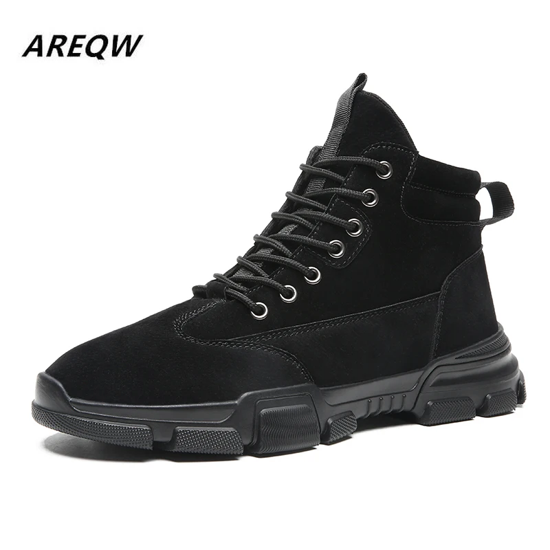 2019 высококачественные мужские зимние ботинки корейские Ботинки martin Мужские в