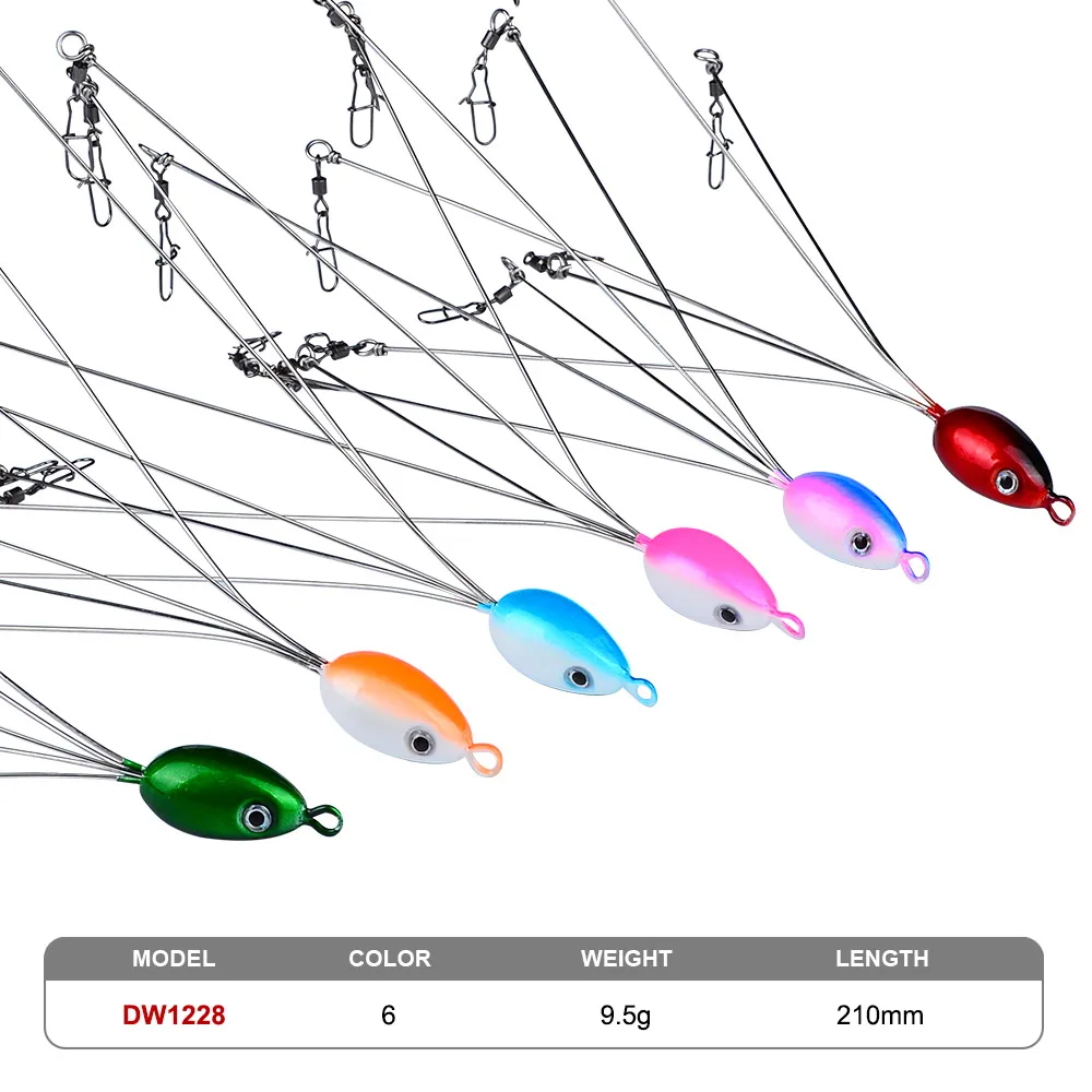 PROBEROS 6 шт. искусственные 5-рычажные зонтики Алабама приманки 9 5 г 21 см нержавеющая