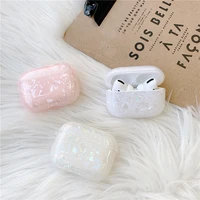for airpods pro case luxury soft silicone tpu conch shell pattern earphone cases for apple airpods pro cover funda girl