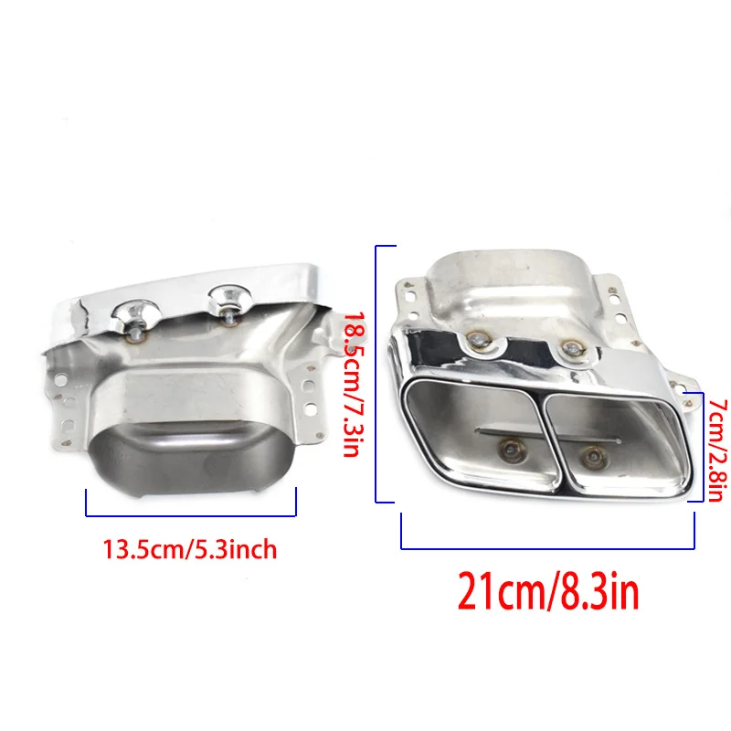 

1 Pair Car Exhaust Tips Stainless Steel Mufflers For Mercedes A45 W176 CLA45 C117 2013 2014 2015 2016 2017 2018 Car Accessories