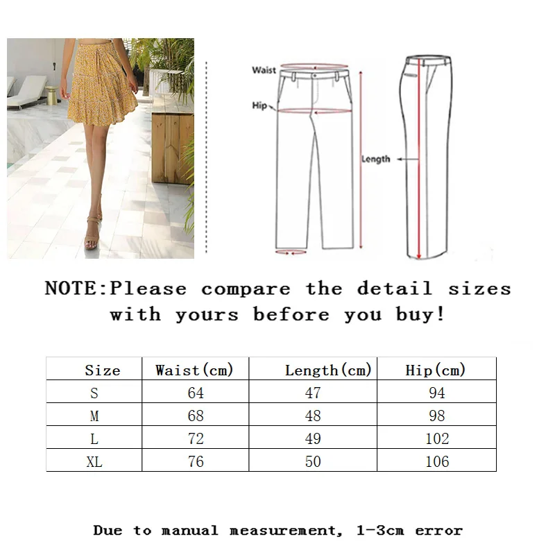 

Vangull Elegant Casual Fashion Boho Fashion High Waist Elastic Belt Tether Floral Printed 2021 Summer New Mini A-line Skirt
