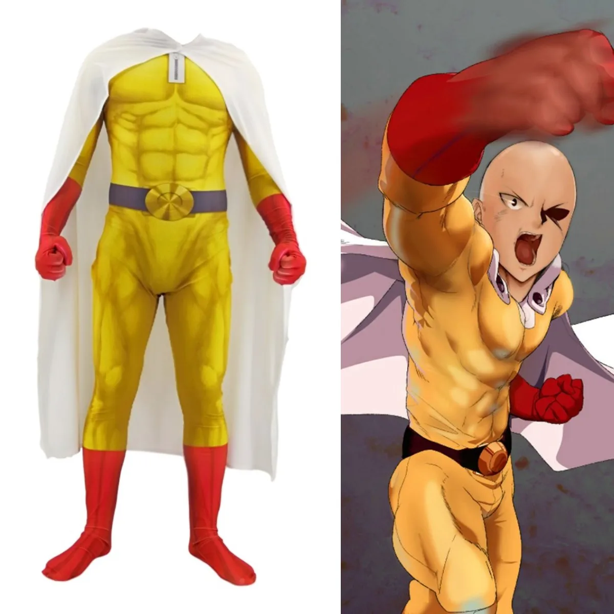 ONE PUNCH MAN/костюм Скорость SoniBodysuit костюм комбинезоны c супергерой Zentai Детский на