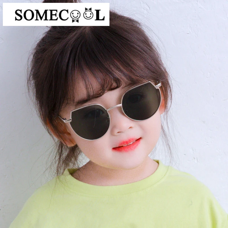 

2020 NEW Metal Frame 3-8 yrs Kids sunglasses High Quality Baby Boys&girls Street Fashion Children eyewear UV400 Child n517