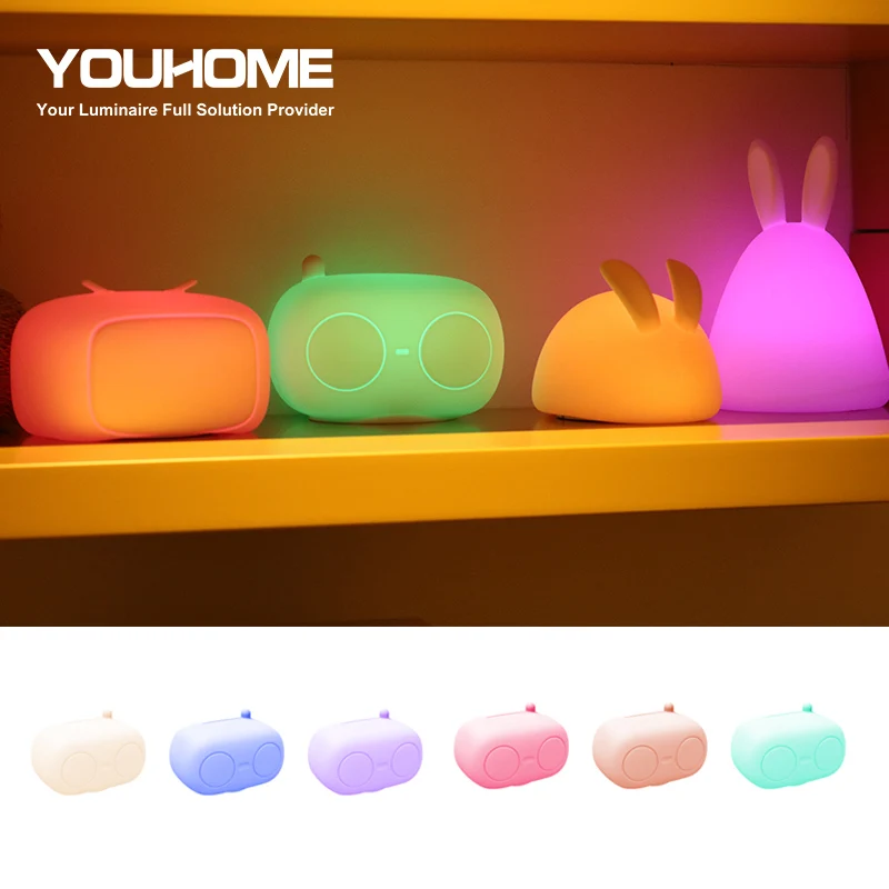 Силиконовый светодиодный ночник с сенсорным датчиком лампа для детской комнаты