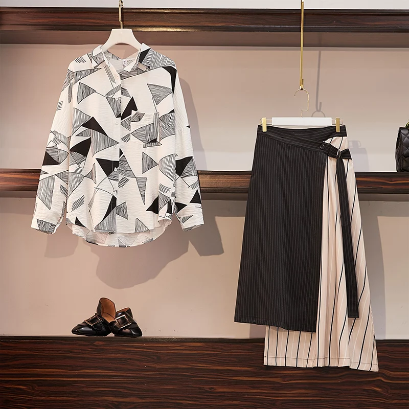 Женский офисный комплект из двух предметов HAMALIEL модная Осенняя Свободная