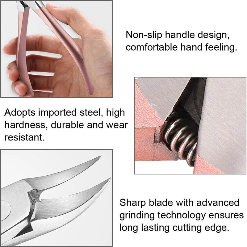 Professional Nail Art Clipper Nipper Dead Skin Shear Polishing Sanding Manicure Care Tools Stainless Steel Cutter Scissors | Красота и