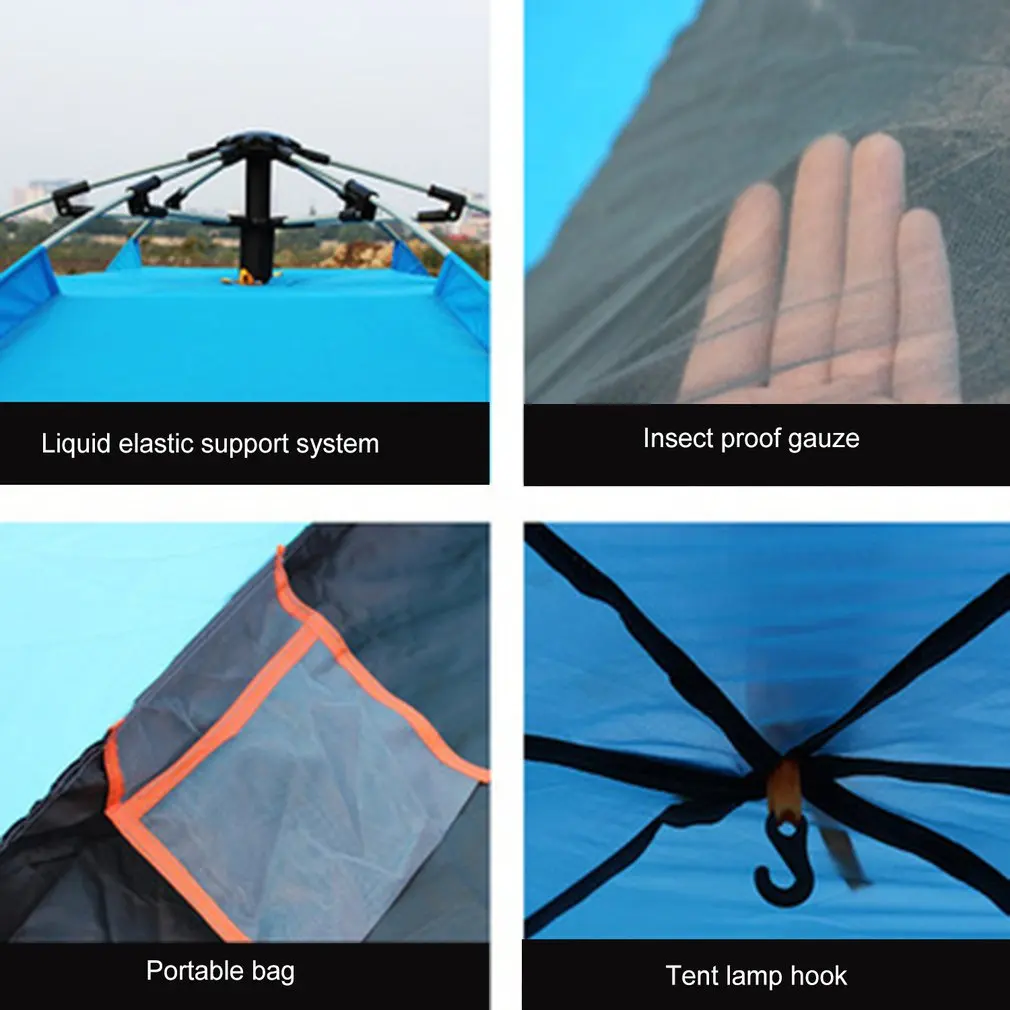 Легкая Выдвижная палатка для кемпинга Всесезонная стандартная легкая установка
