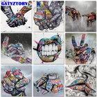 Набор для раскрашивания по номерам Gatyztory, абстрактная ручная роспись по номерам, для взрослых