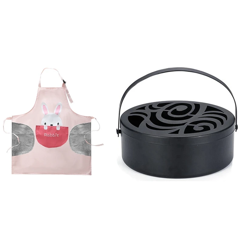 

Металлический портативный держатель для противомоскитной спирали, коробка для отпугивания комаров с большой карманом для мытья посуды, ро...