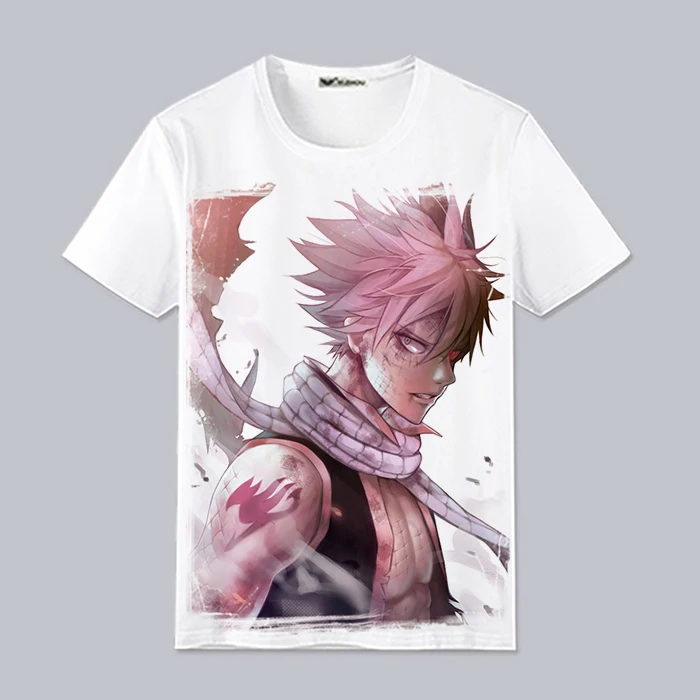 Летняя футболка для косплея с изображением Феи хвоста Нацу драгнееля Люси