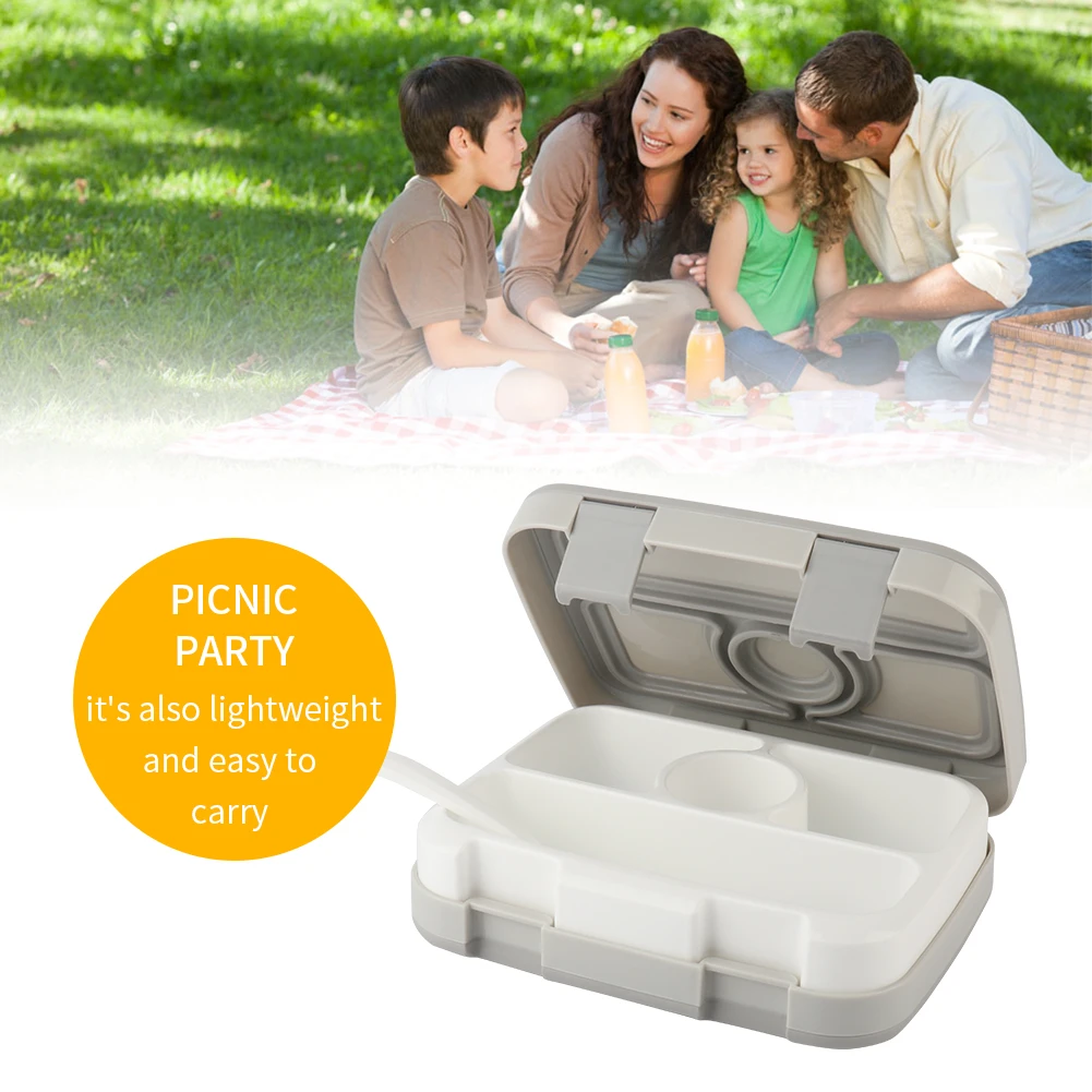 BPA Free Lunch Box For Kids With Compartment Microwavable Cartoon Bento Leakproof Food Container Lunchbox Picnic School | Дом и сад