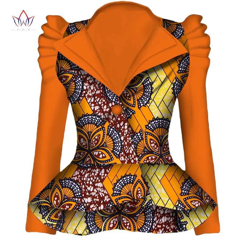 Женский блейзер в стиле Дашики Анкары модный из 100% хлопка с вощеным принтом