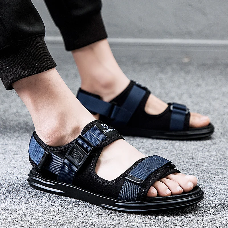 

Sandalia Masculina Men Outdoor Sandals Summer Shoes Mens Sport Male Sandal Man Leather Gladiator Roman Comfort Geta