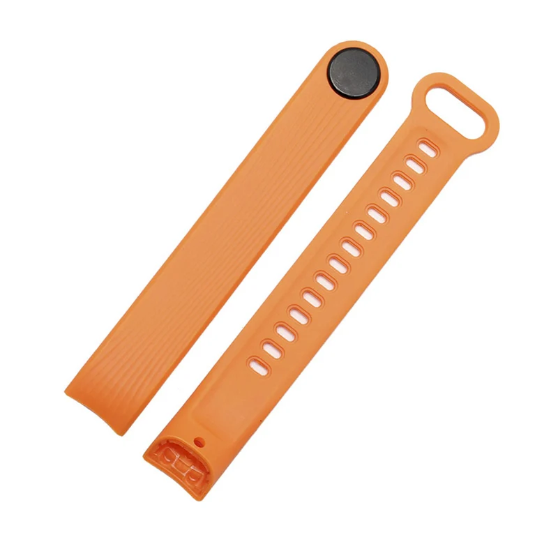 Orange BOORUI для huawei honor band 3 ремешок Цветной силиконовый ремешок для honor band 3 Смарт часы браслет аксессуары - Цвет: Orange