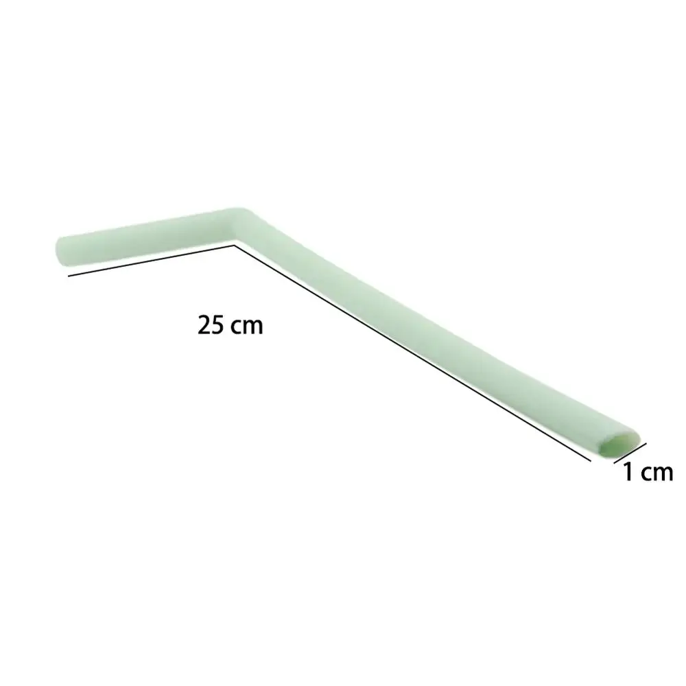 Портативная трубочка для напитков многоразовая изогнутая силиконовая коктейлей