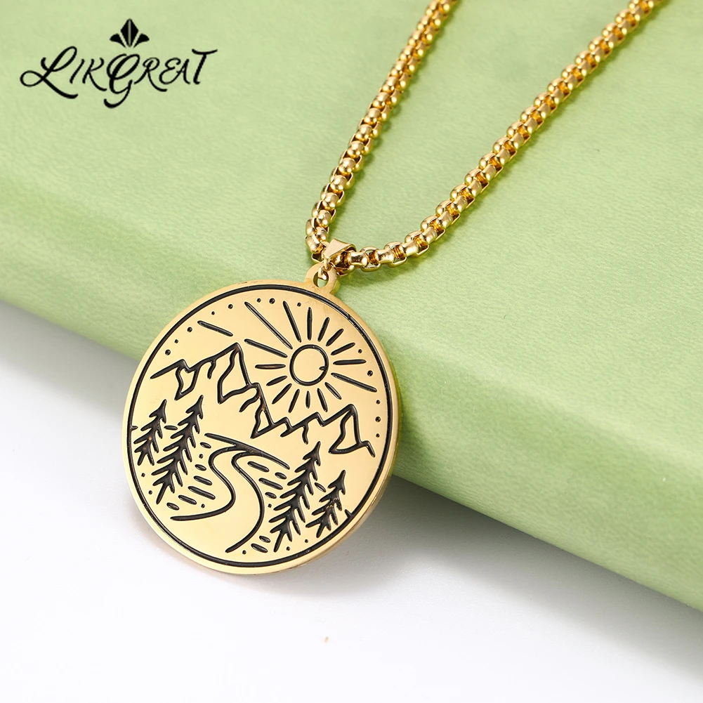 LIKGREAT ювелирные изделия из нержавеющей стали повседневные спортивные ожерелья с