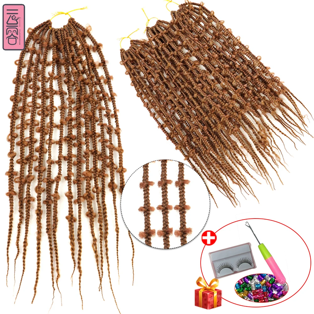 

YunRong Butterfly Locs Crochet Hair Soft River Synthetic Senegalese Twist Hair Nu Braiding For Black Women Faux