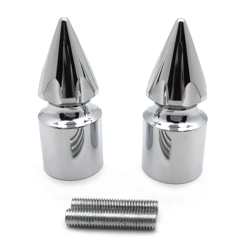 Aftermarket аксессуары для мотоциклов Ultimate хром Спайк бар концы для Kawasaki 250 500 600 Zx7 Zx9 Zx10 Z1000