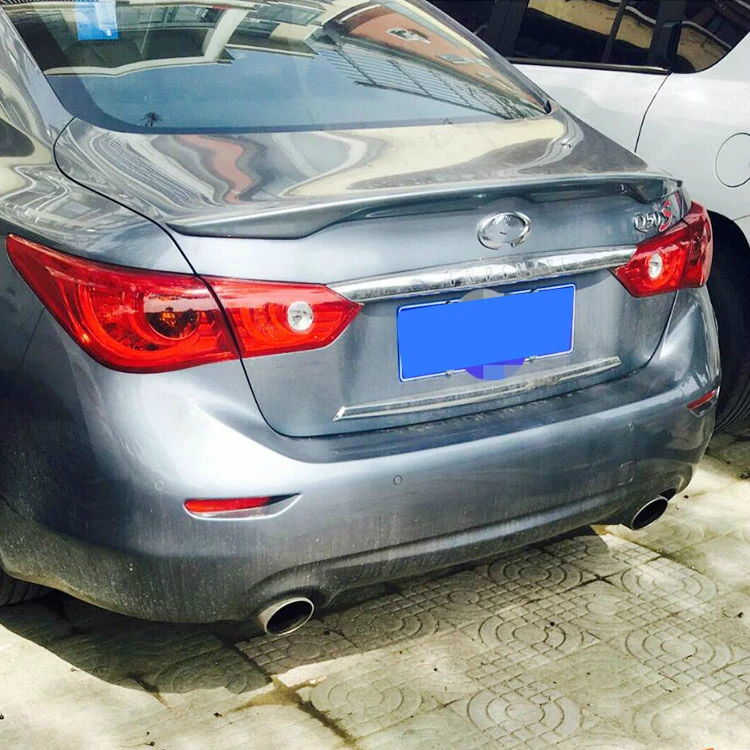 

For Infiniti Q50 Spoiler 2014-2017 Infiniti Q50 Spoiler ABS plastic Material Car Rear Wing Color Rear Spoiler