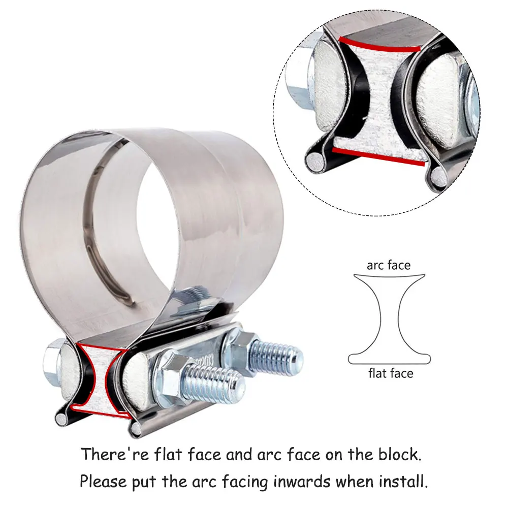 RYANSTAR T образные болты зажимы для шланга комплект выхлопных газов из нержавеющей