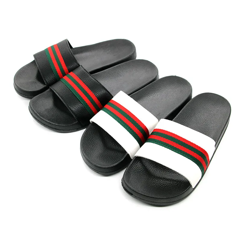 

WEH Men Shoes Flat Summer Beach Slippers Ribbon Home Slipper Fashion Outdoor Couple Beach Sandal luxury brand shoes women