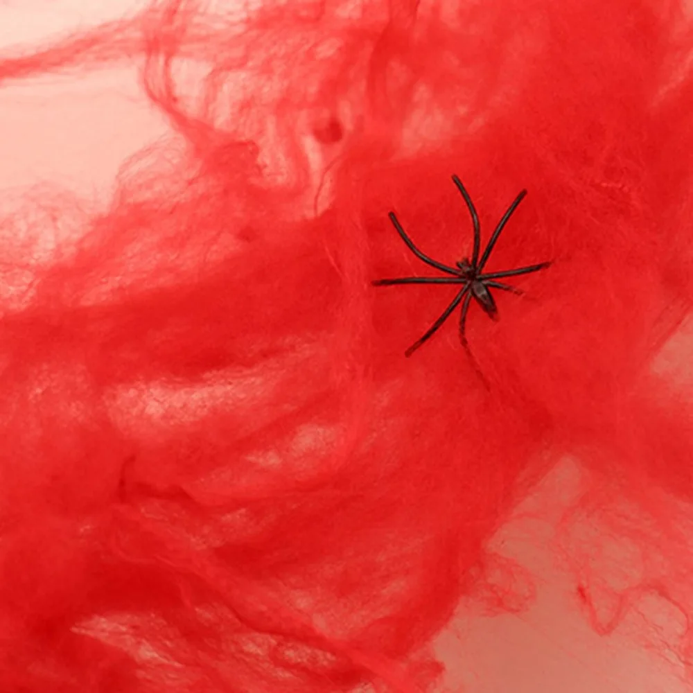 Страшные вечерние реквизиты для Хэллоуина эластичная паутина паук веб Хэллоуин