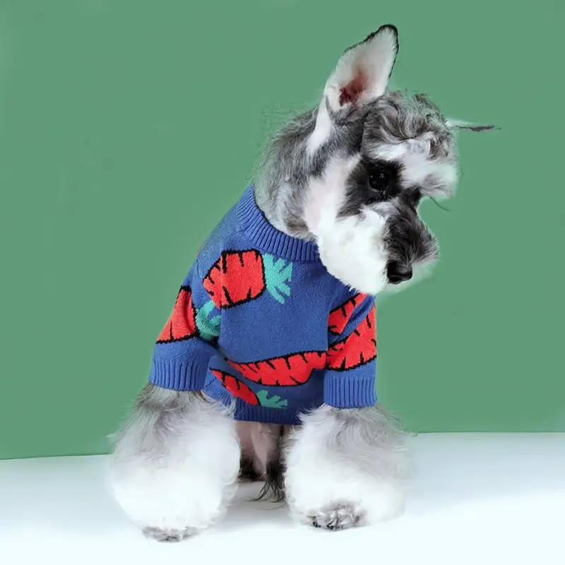 

Pet Supplies Clothes Dog Cat Fadu Schnauzer Teddy Autumn And Winter Thick Carrot Sweater Pet Cat And Dog Clothing Wholesaler