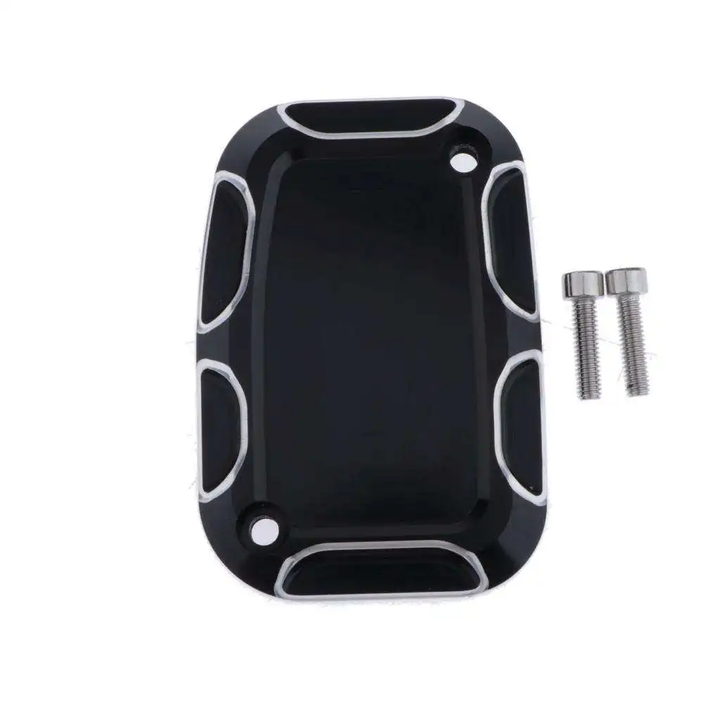 

CNC Aluminum Motorcycle Front Brake Fluid Reservoir Cover Fits for Harley FLH FLHX FLHX 2008-2017 - Left/Right