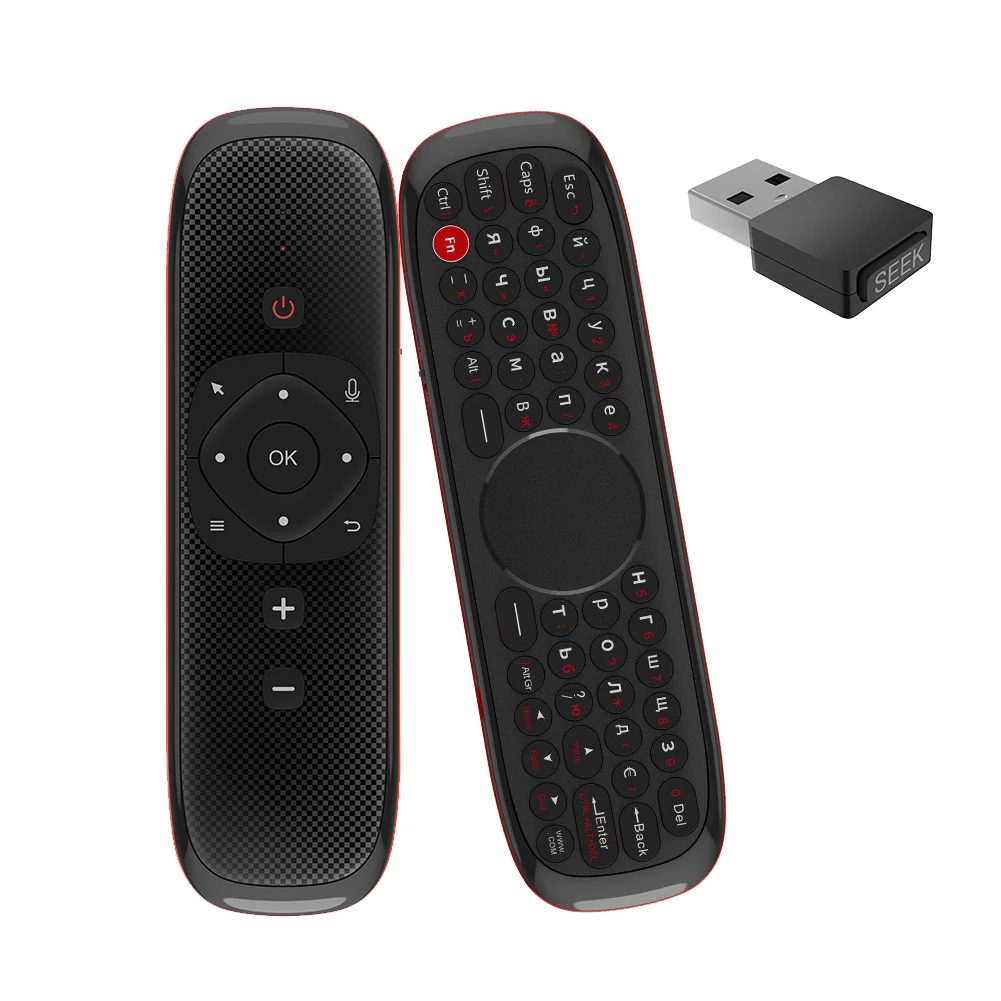 W2 Fly Air mouse голосовой пульт дистанционного управления микрофон 2,4G Беспроводная мини клавиатура гироскоп для Smart Android tv box Projecter pk mx3