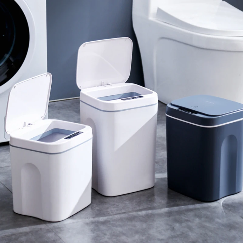 

Creative home smart Nordic style trash can, kitchen, toilet, office, touch-free smart sensor trash can
