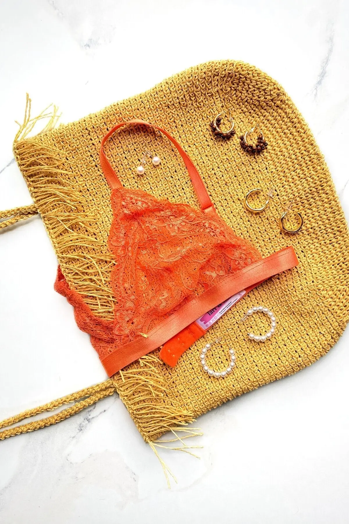 

Women's Orange Bra