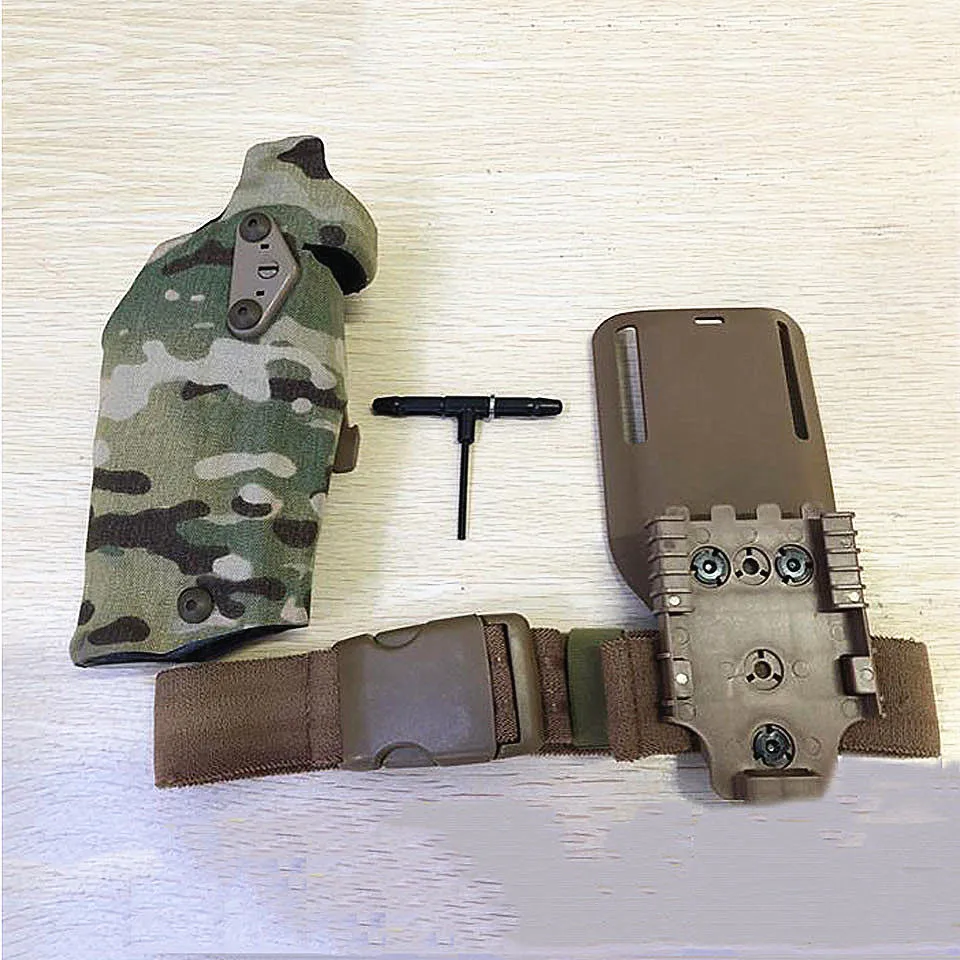 TMC Тактический Glock 17/18/19 кобура нагрузки с X300 светильник падение адаптер Quick Release