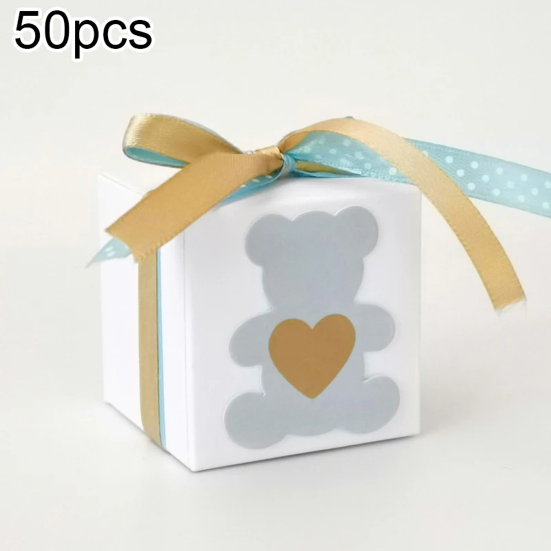 50Pcs Kraft Paper Rustic Wedding Favour Gift Boxes Sweet Candy Box For Guest Kit | Дом и сад
