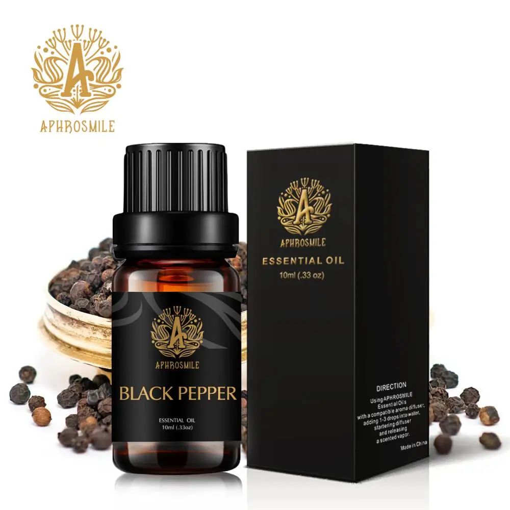 10 мл эфирное масло для ароматерапии органический черный перец снимает стресс