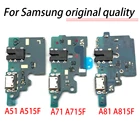 Зарядная Плата USB, гибкий разъем для Samsung Galaxy A01, A11, A21S, A31, A41, A51, A71, A81, A22, A32