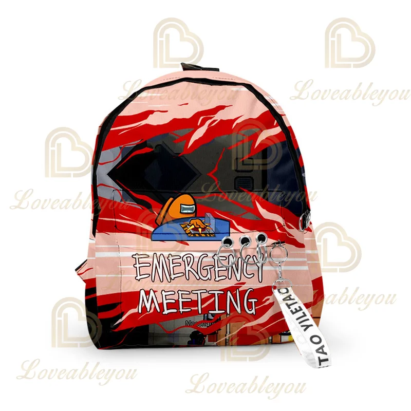 

2021 3D Print Backpack Hot Game Cosplay Schoolbag Cartoon Teens Kid Bags Travel Bag Chirismas New Year Gift