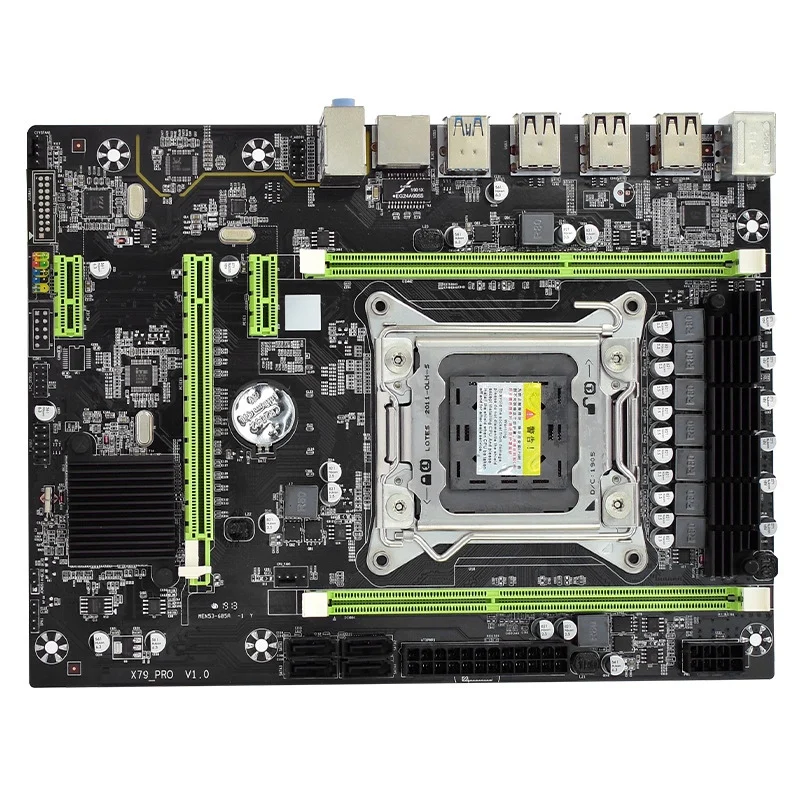 X79 компьютерная материнская плата 2011 Pin DDR3 ECC память игровой набор поддержка E52680