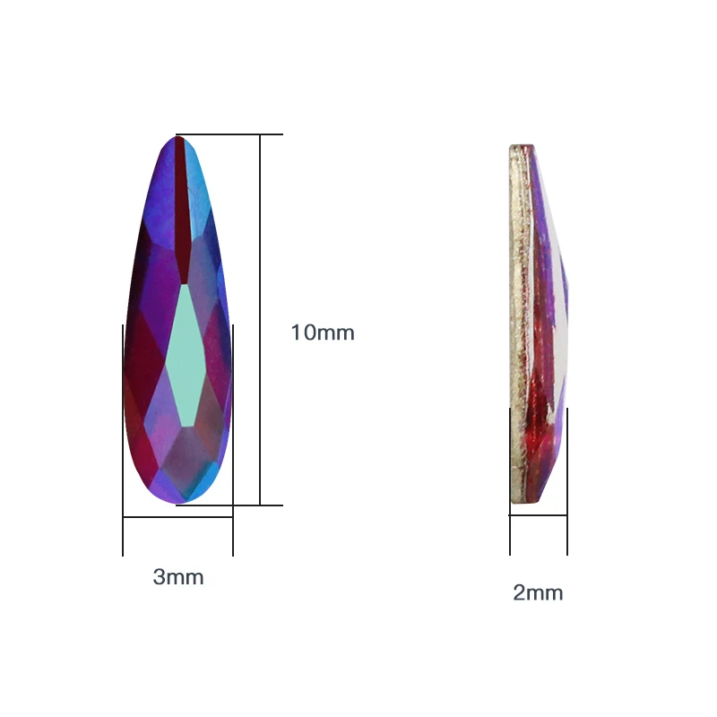 Стразы с плоским основанием Pretty Tear Drop хрустальные стразы украшение из страз