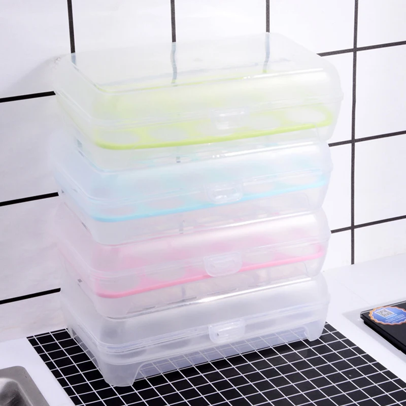 

15 Grid Eggs Fridge Egg Holder Freezer Tray Box Storage Container Case Anti-collision Plastic Organizer Kitchen Supplies