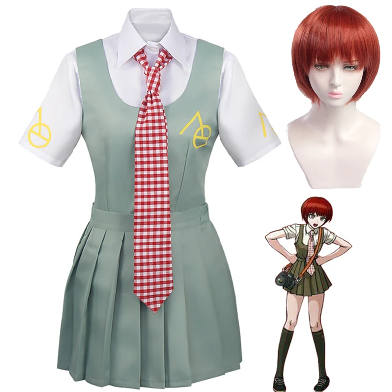 Косплей-костюмы из аниме данганронпа женская униформа матросский костюм зеленая